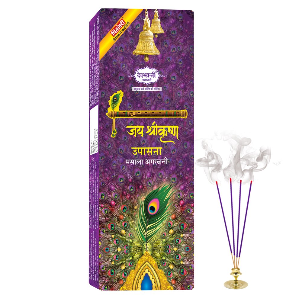Pitambari Devbhakti Jai Shrikrishna Upasana Masala Agarbatti- 80Gms